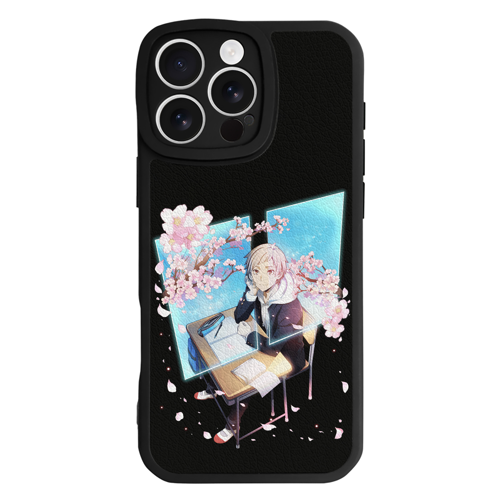 （画像用） 文豪ストレイドッグス Bungo Stray Dogs 【iPhone 16シリーズ対応】シリコンスマホケース（レザー調） 材質：シリコン